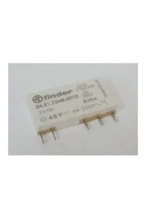 Relais CI 1RT 6A 48V DC sensible faible épaisseur AgNI FINDER 345170480010 Expédition Rapide