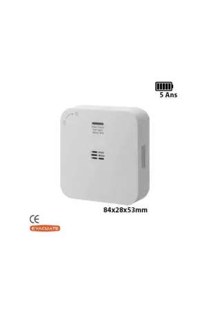 Détecteur de monoxyde de carbone interconnectable - Autonomie 5 ans - EVACUATE 042246 Acheter Direct