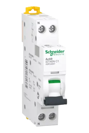 Acti9 idt40n - disjoncteur modulaire - 1p+n - 1a new - courbe c - 6000a/10ka Promotion