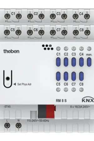 Actionneur 8 contacts tout ou rien rm 8 s knx serie fix Nouvelle Collection